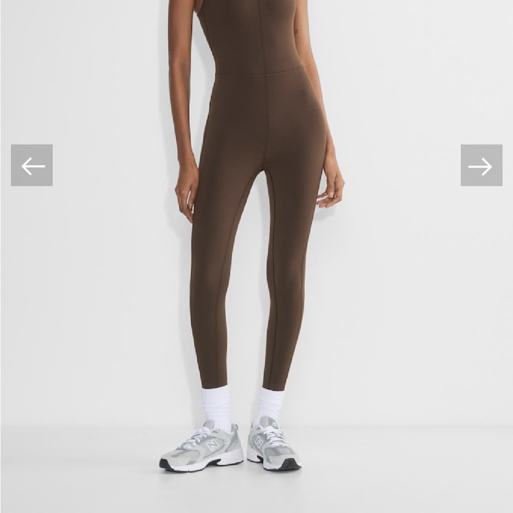 Aritzia Golden Life Divinity Jumpsuit Rich Mocha Brown - Picture 3 of 5